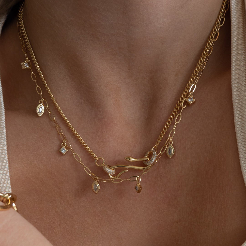 Loopbrek-charm necklace-Vintage Charm · Serpent Grace Necklace - zoom in
