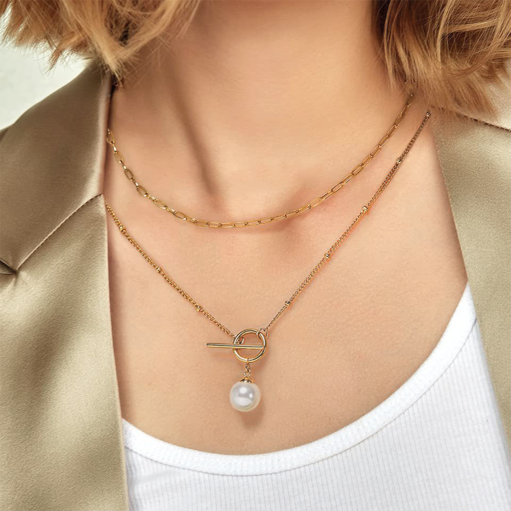 Loopbrek- pendant necklace-The Chain of Freedom and Uniqueness · Pearl Harmony Necklace -zoom out