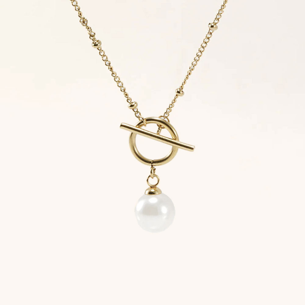 Loopbrek- pendant necklace-The Chain of Freedom and Uniqueness · Pearl Harmony Necklace -zoom in