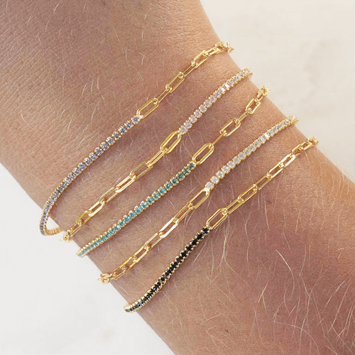 A Symphony of Colors · Multicolor Zircon Bracelet - Loopbrek