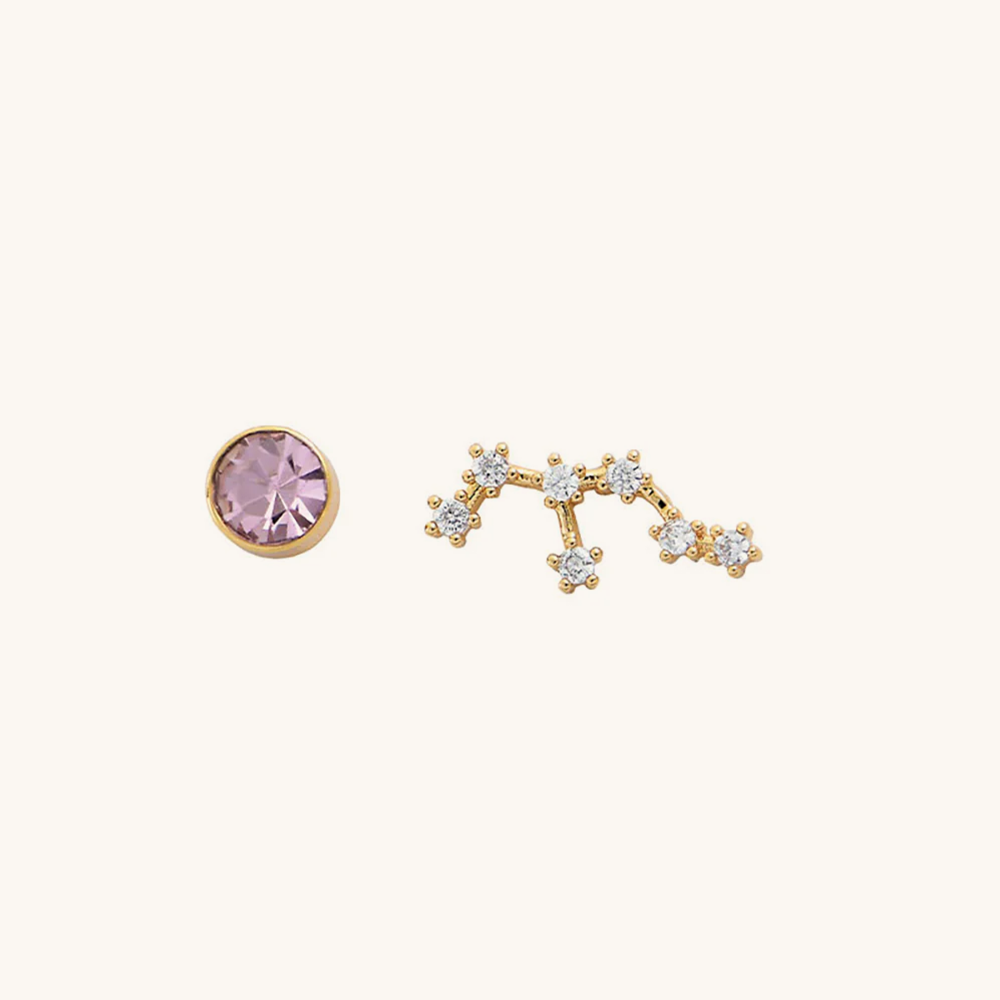 Loopbrek - stud earrings - Zodiac Birthstone Stud Earrings · A Cosmic Touch of You - sagittarius