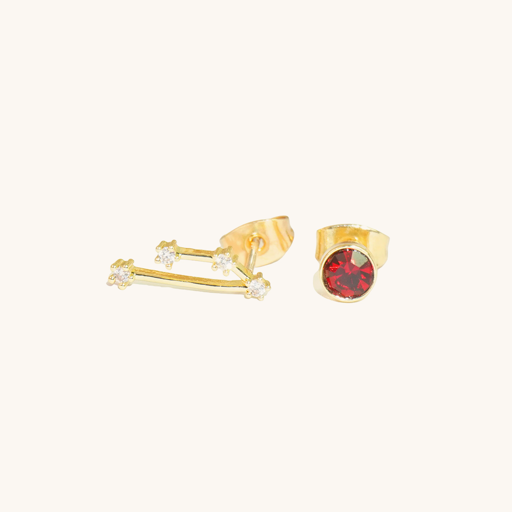Loopbrek - stud earrings - Zodiac Birthstone Stud Earrings · A Cosmic Touch of You - taurus