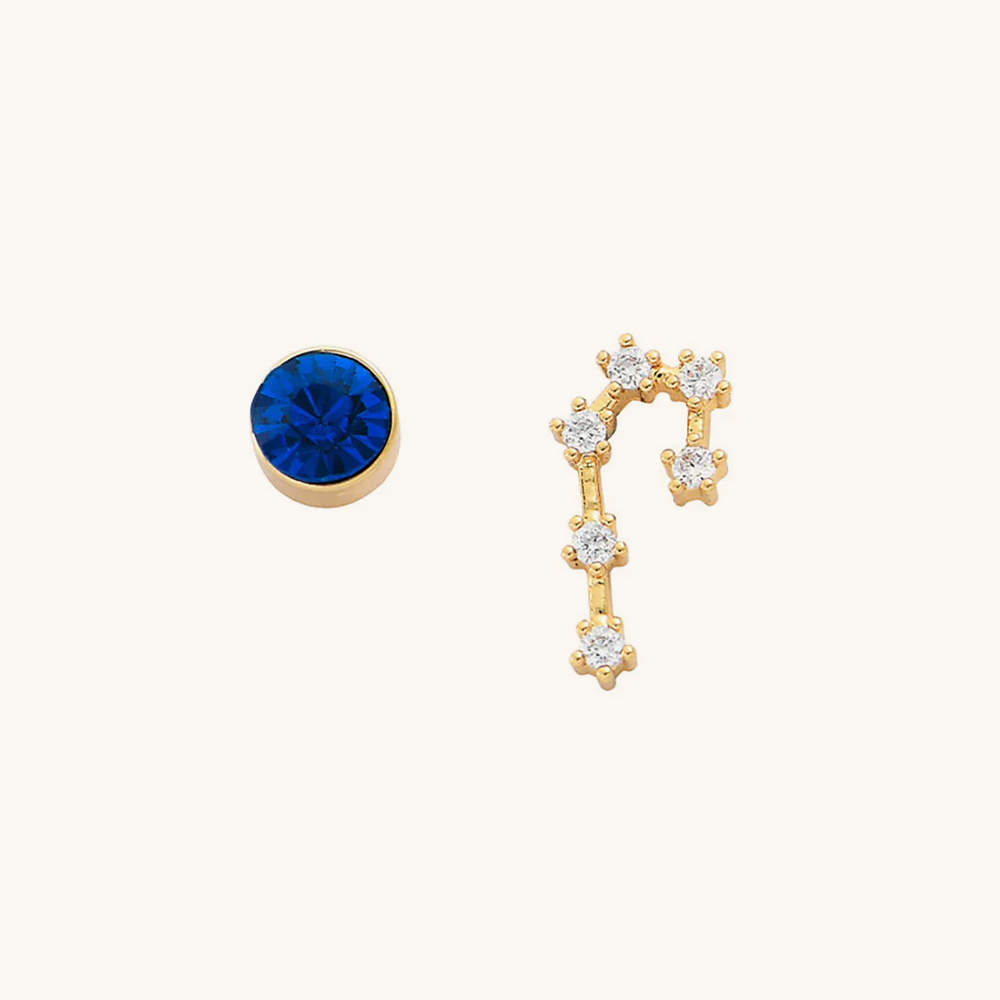 Loopbrek - stud earrings - Zodiac Birthstone Stud Earrings · A Cosmic Touch of You - gemini