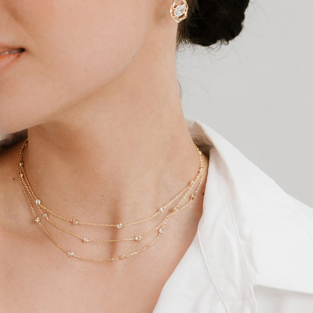 Loopbrek - layered necklaces - Triple Layered Necklace - zoom out