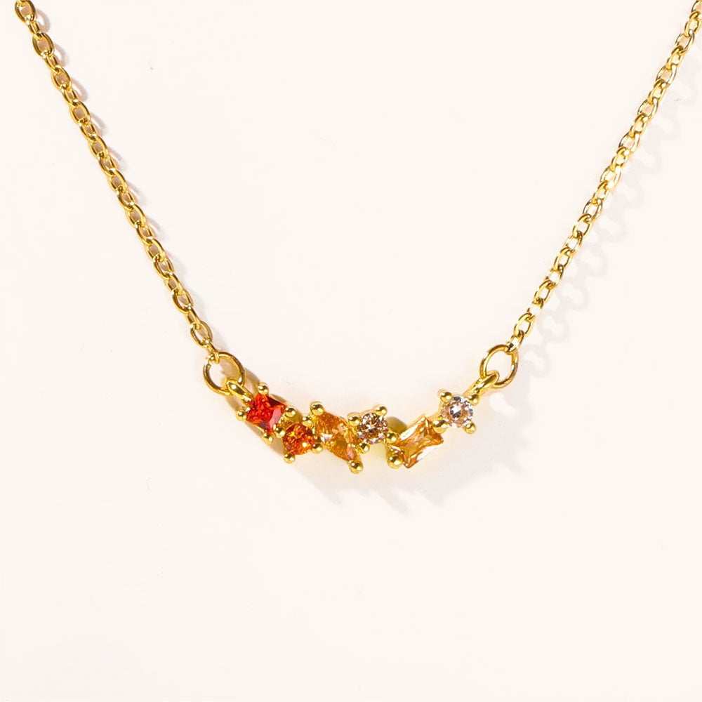 Loopbrek - pendant necklace - Hope&Love Rainbow Candy Necklace - color