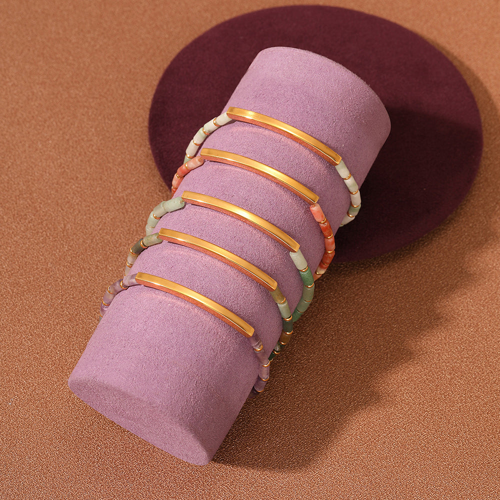 Loopbrek - bar bracelets - Balance Your Energy · Healing Rainbow Bracelet - color