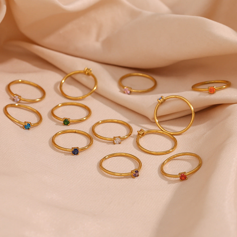 Mini Birthstone Ring