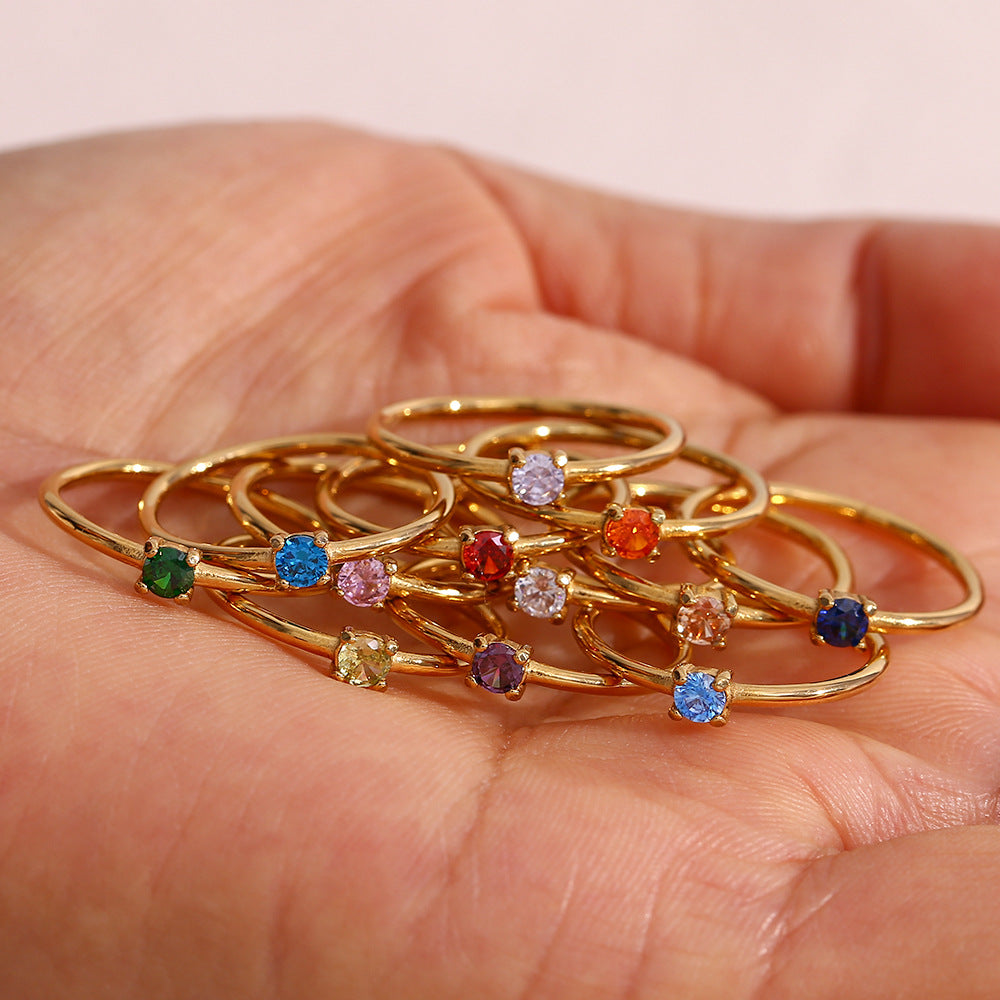 Mini Birthstone Ring - Loopbrek