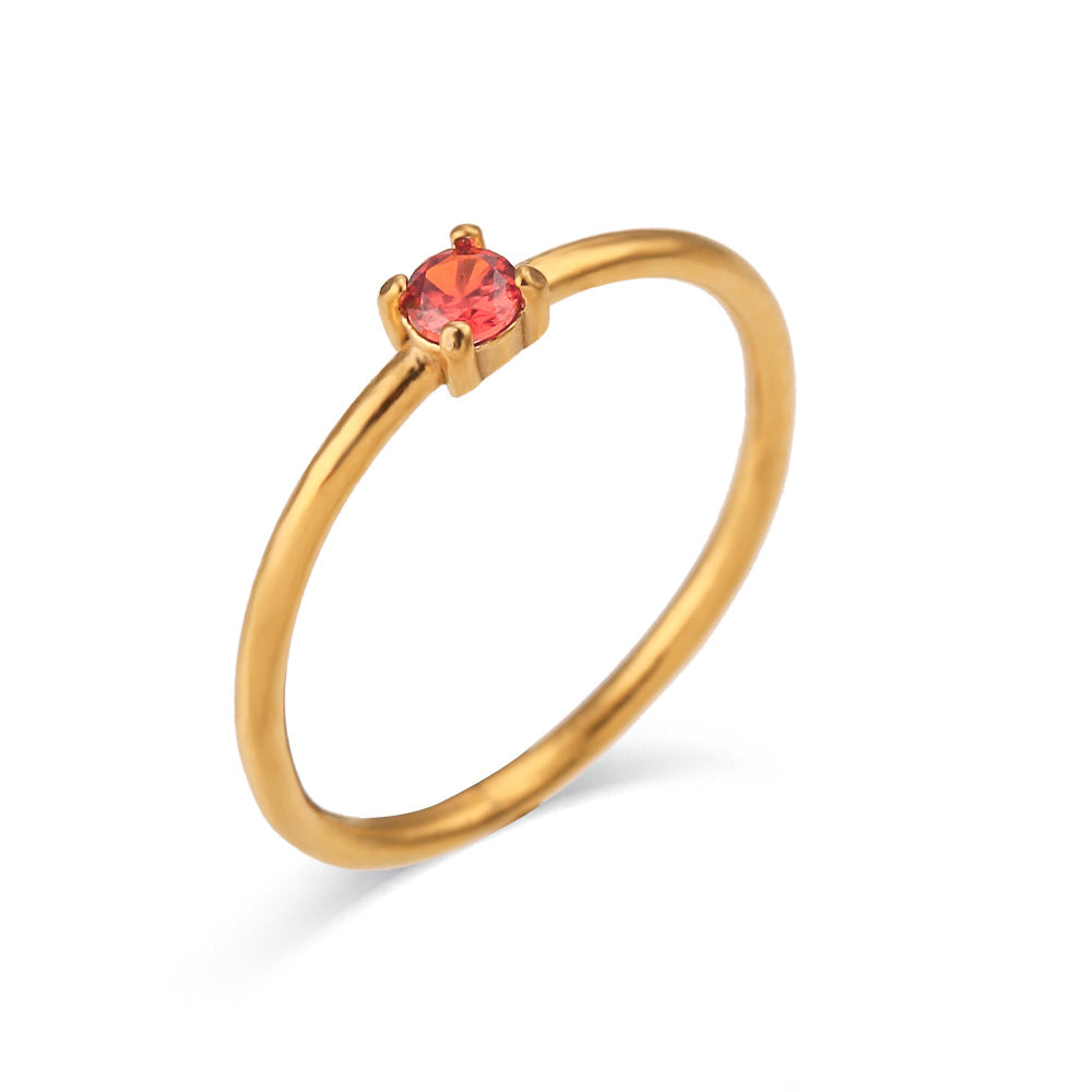Mini Birthstone Ring