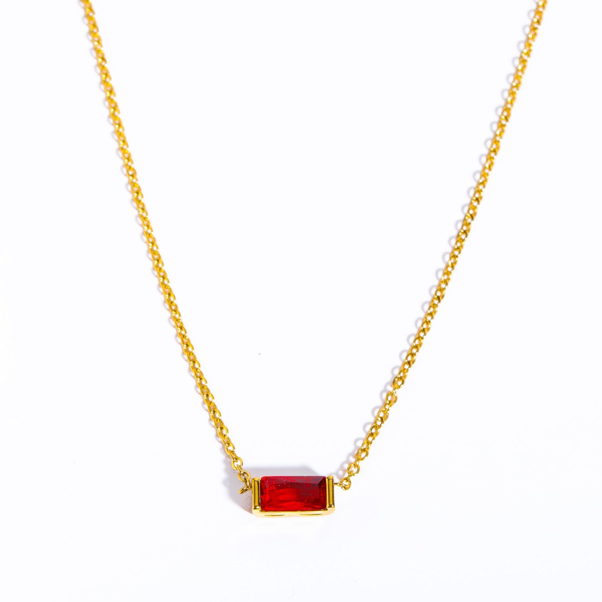 Star Kiss Birthstone Necklace
