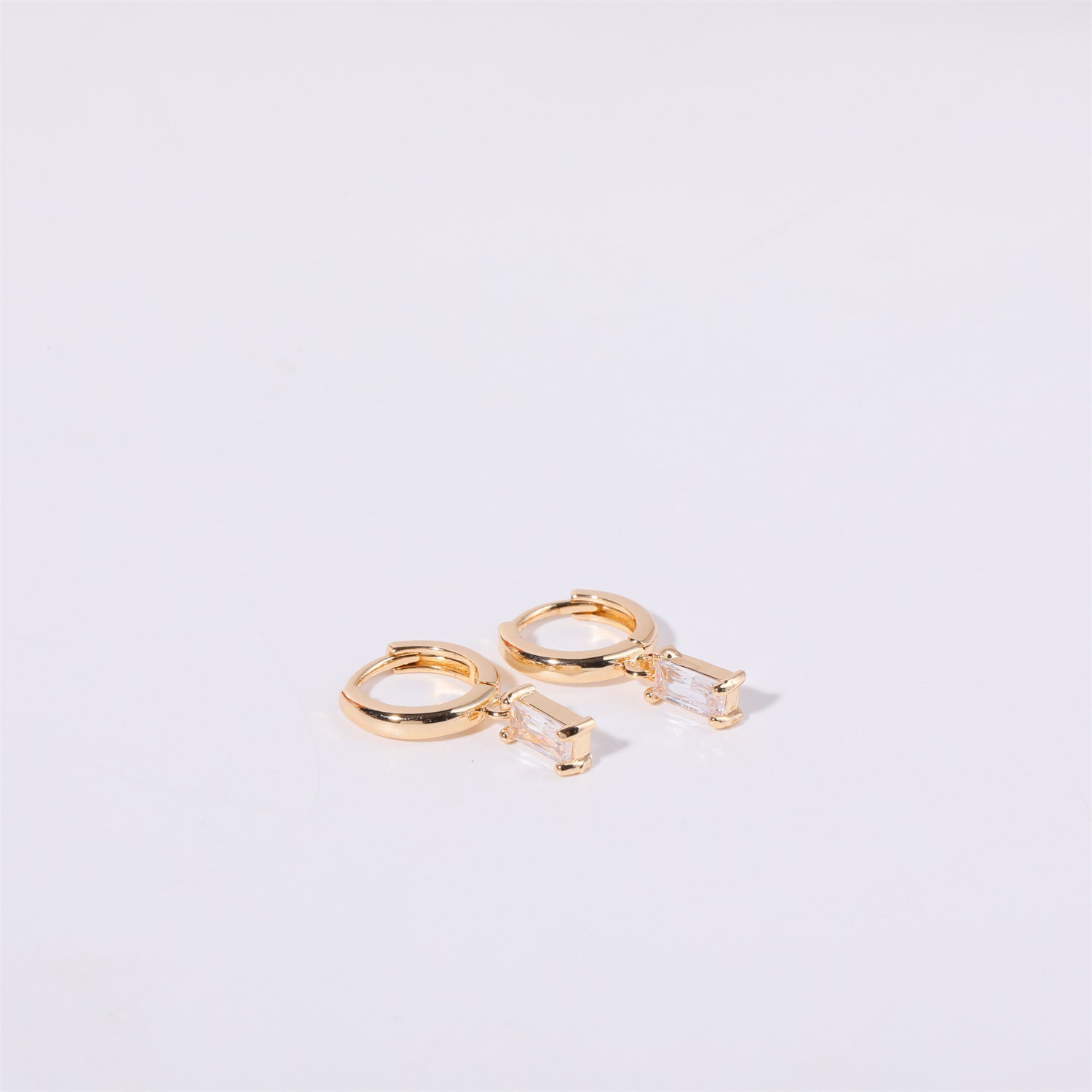 Geometric Birthstone Earrings