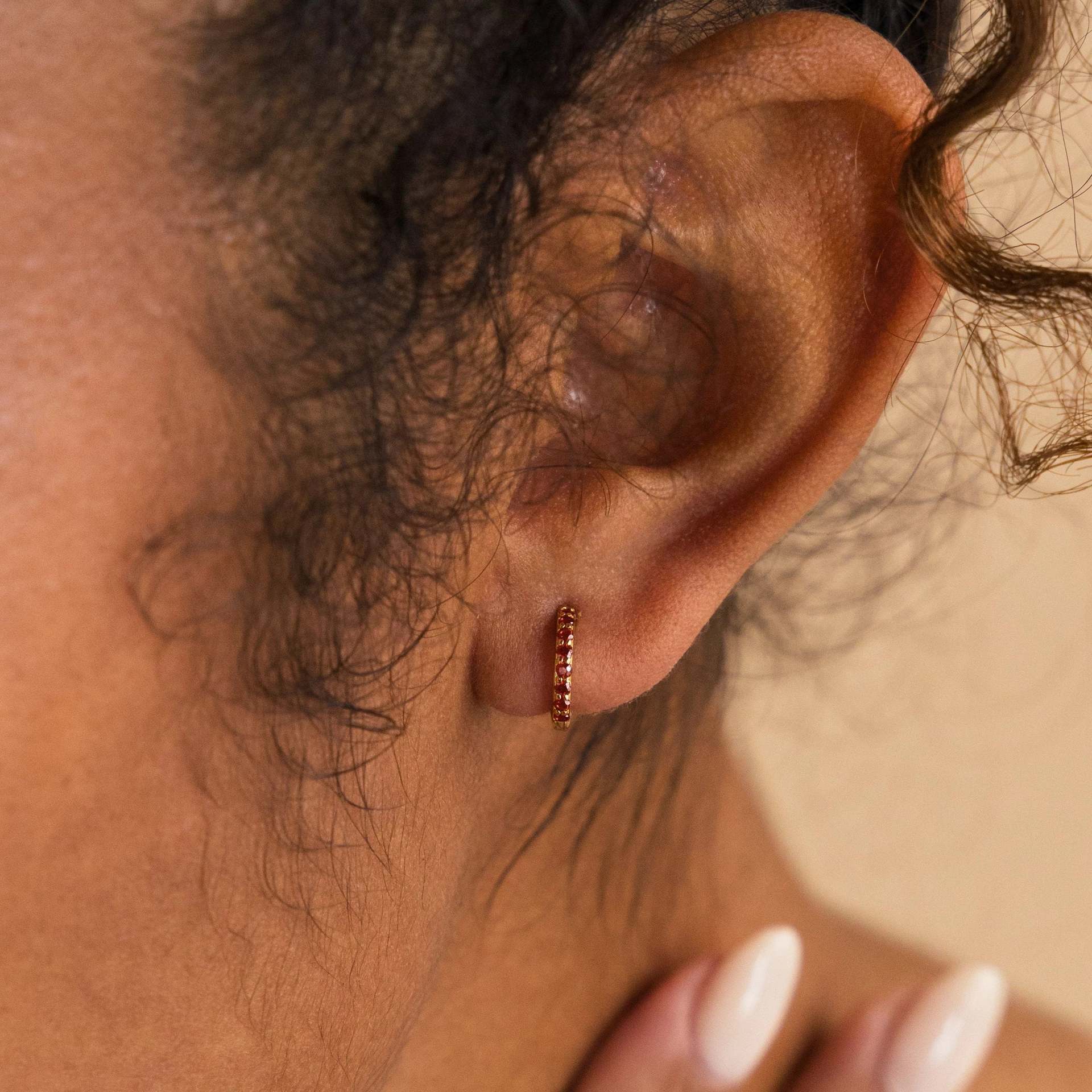 Star Track Birthstone Earrings - Loopbrek