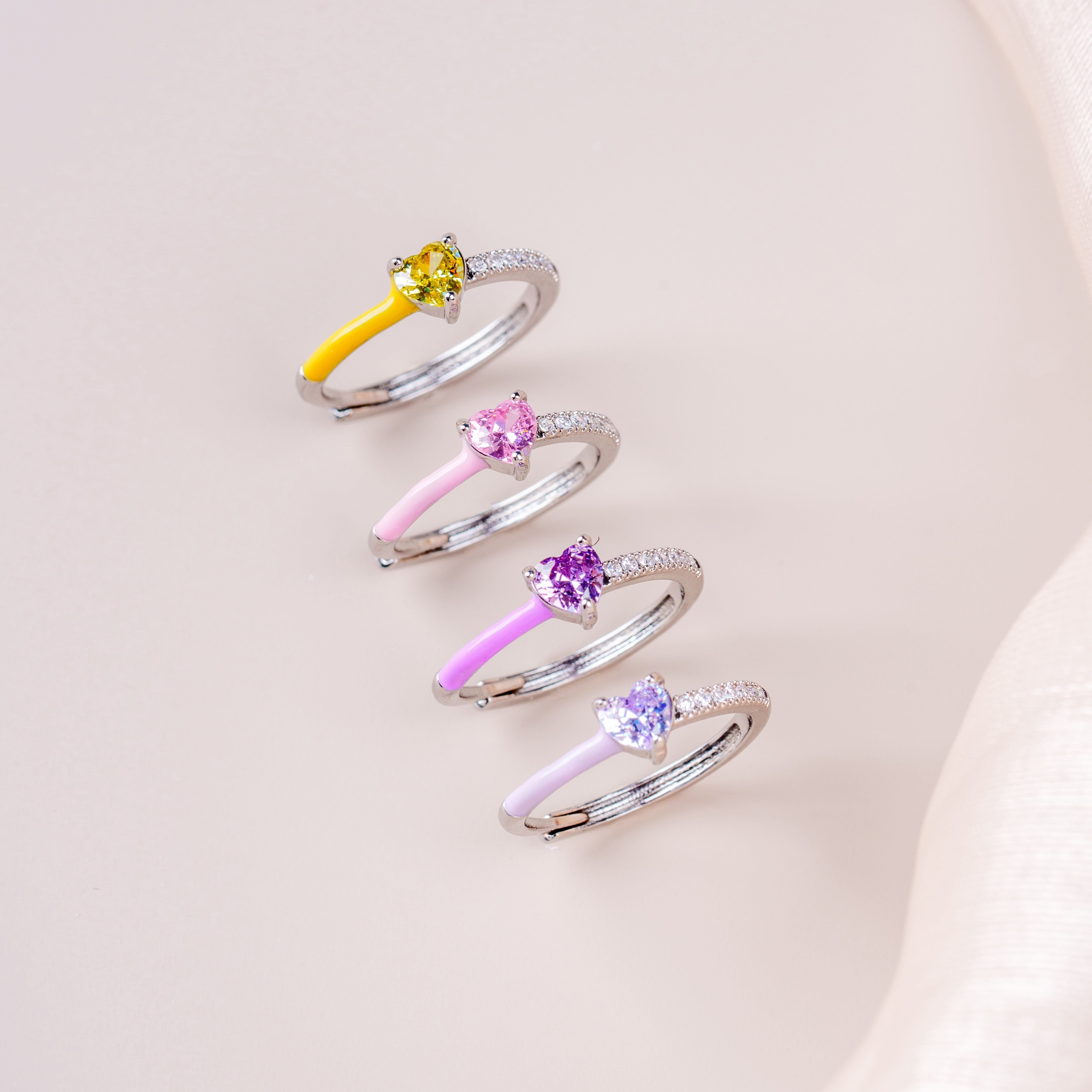 Always Heart To Heart· Birthstone Heart Ring