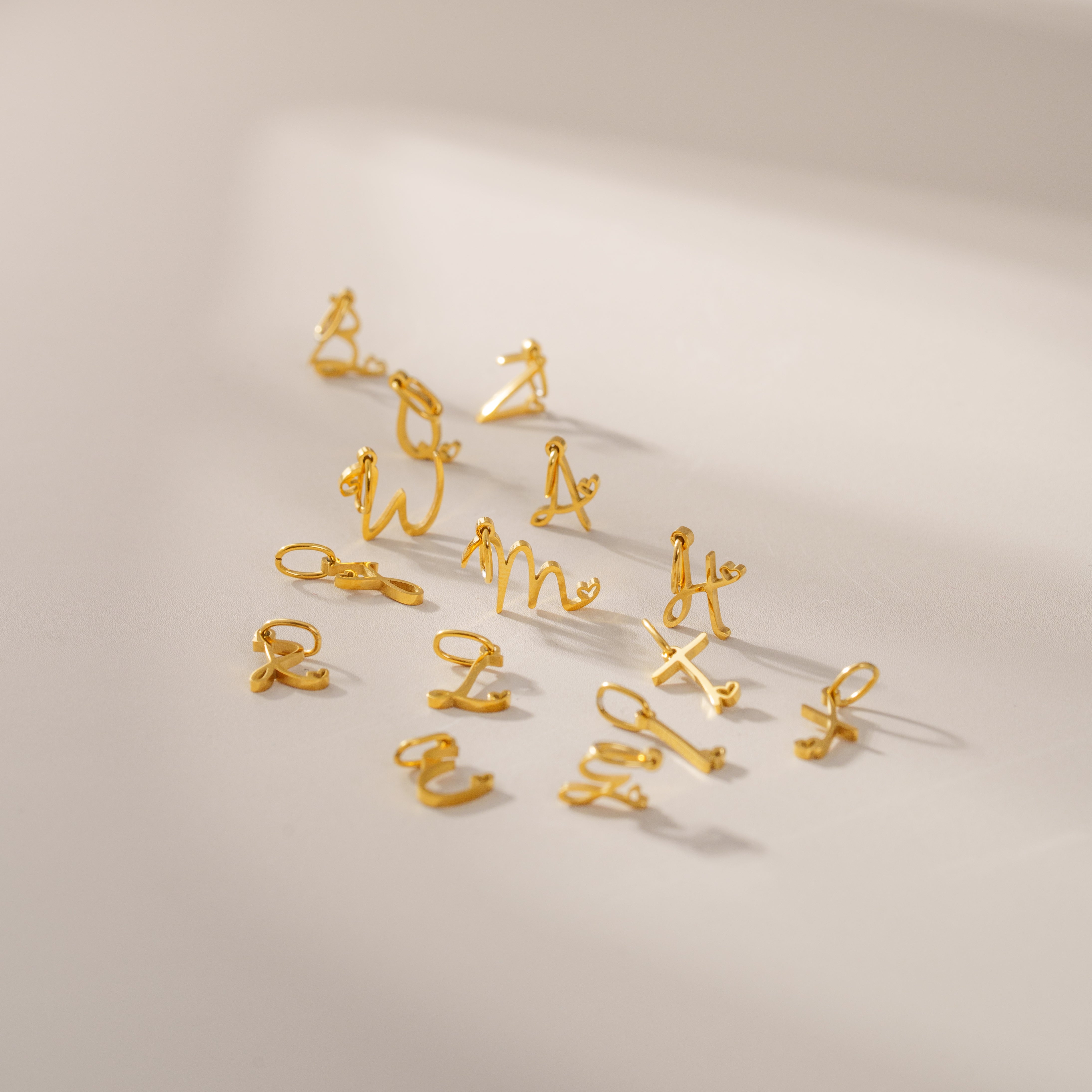 Personalized Cursive Initial Charm - Loopbrek