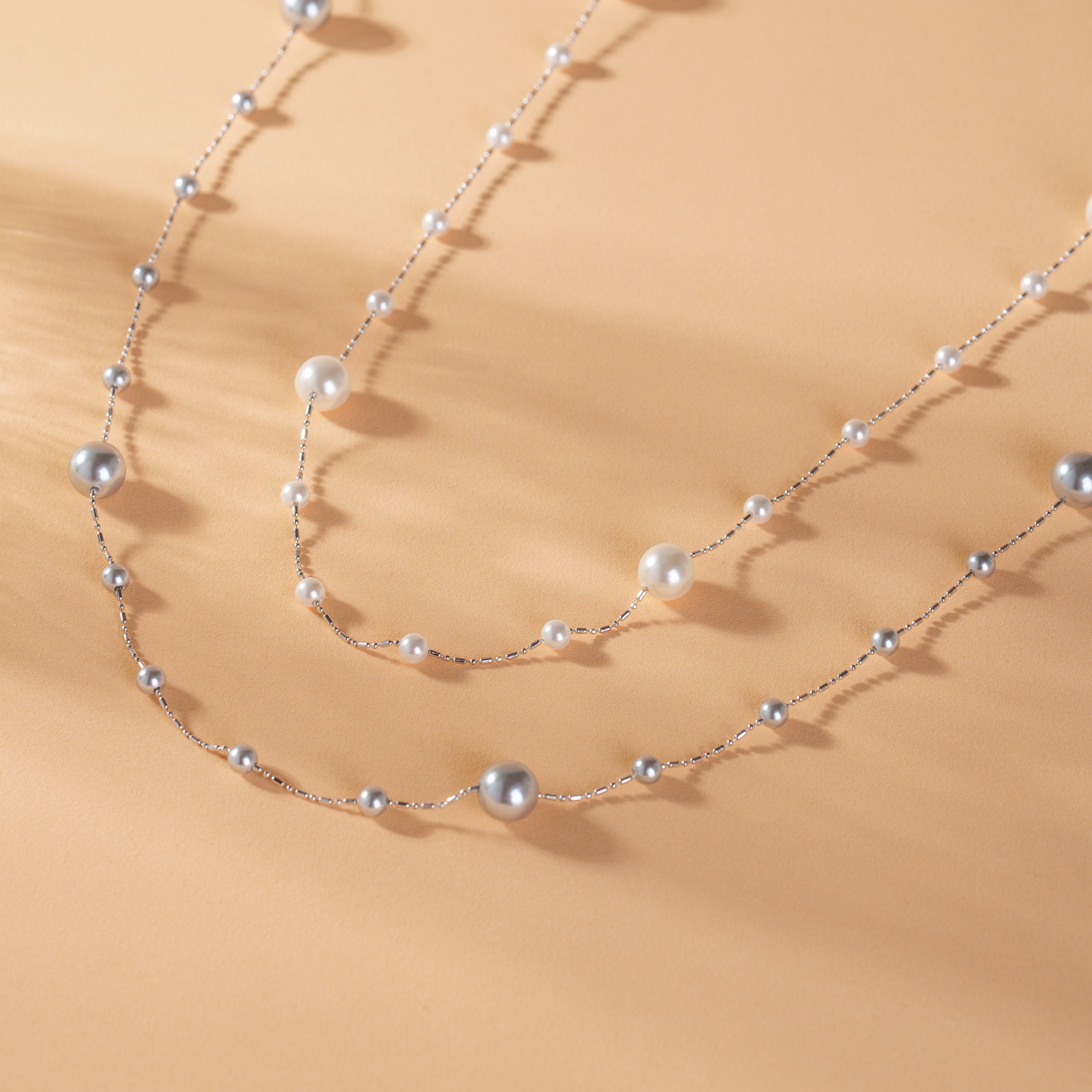 Shiny Starlight Pearl Necklace - Loopbrek