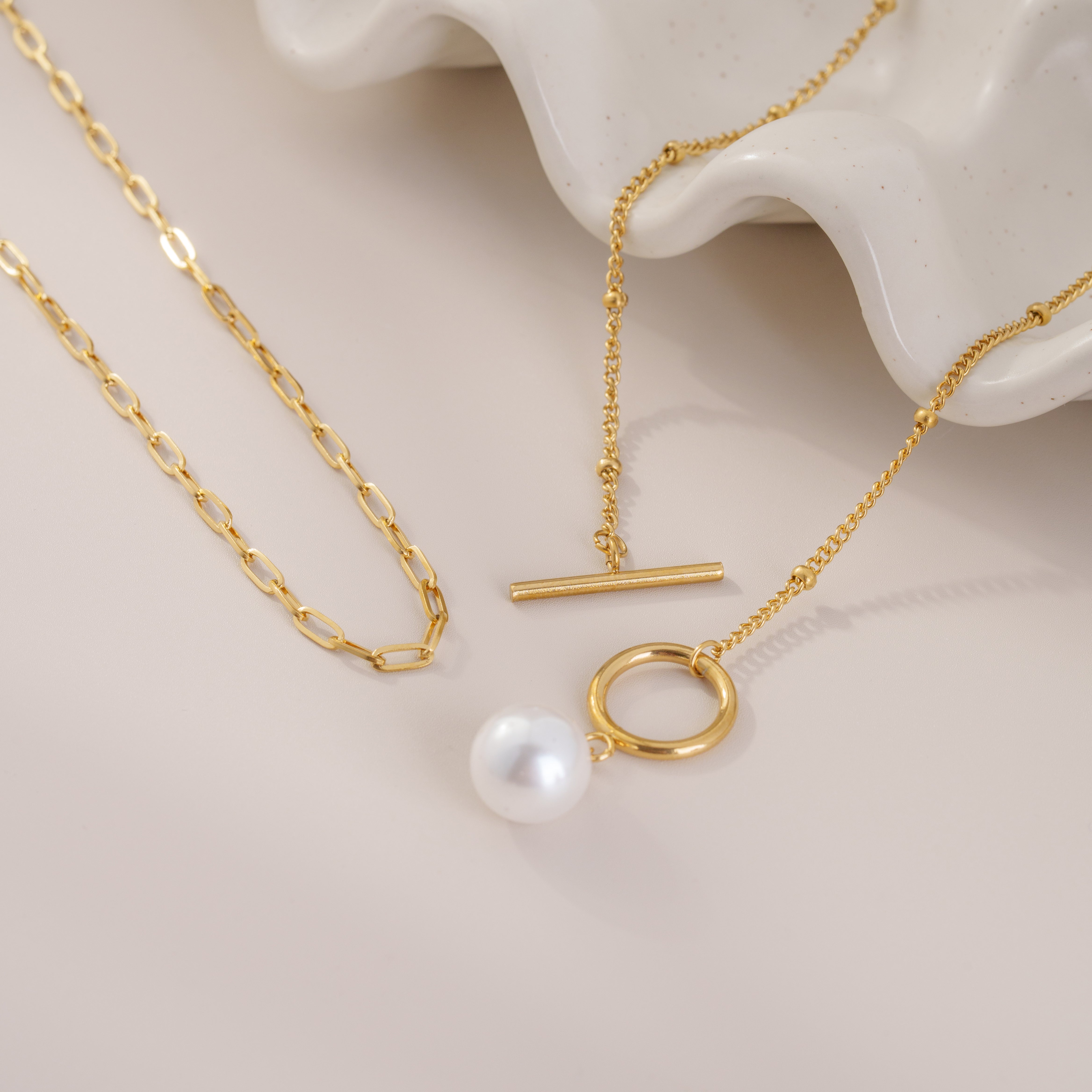 The Chain of Freedom and Uniqueness · Pearl Harmony Necklace - Loopbrek