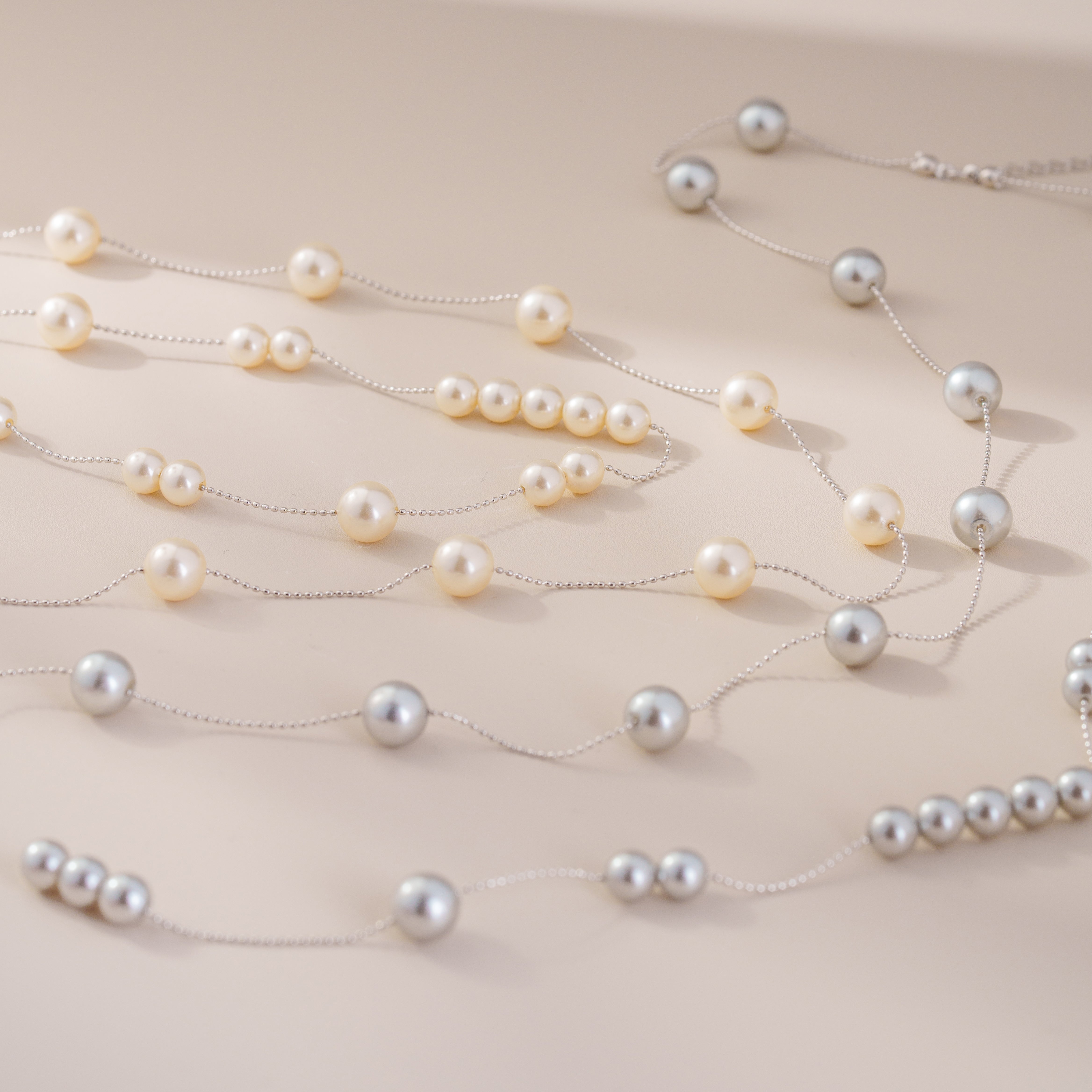 Light Luxury Starry Pearl Layered Necklace - Loopbrek