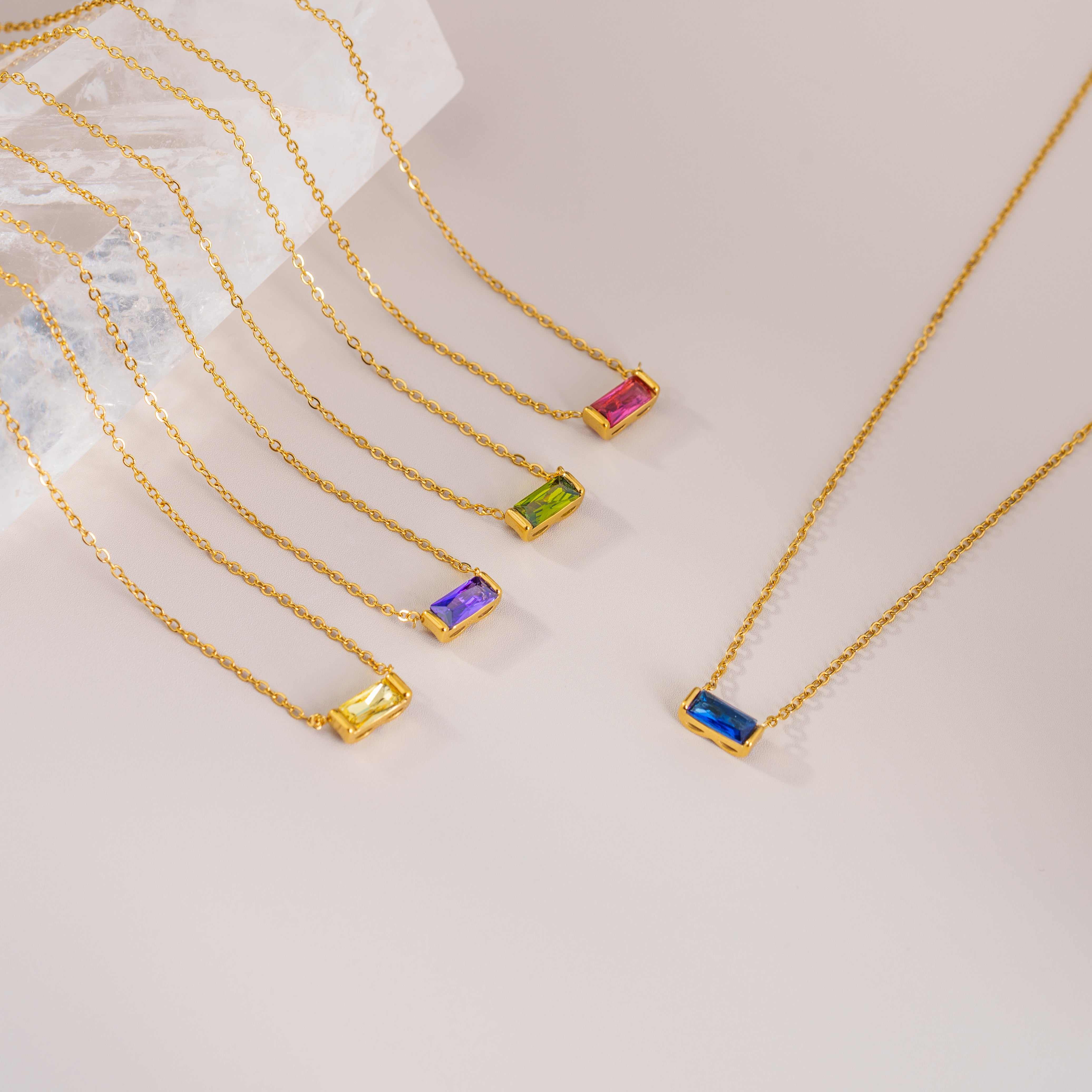 Star Kiss Birthstone Necklace