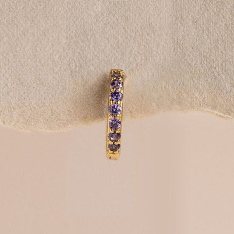 Star Track Birthstone Earrings - Loopbrek
