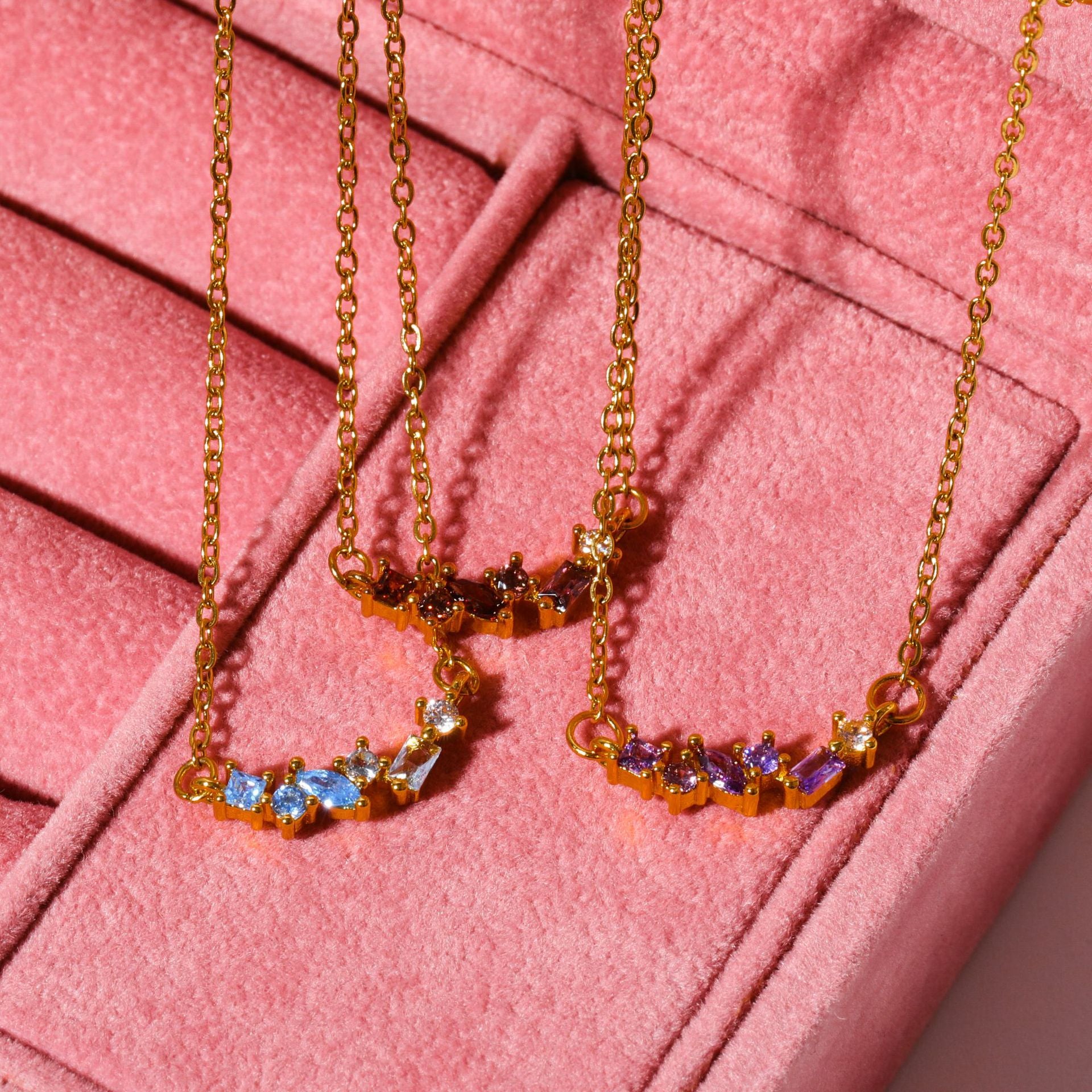 Loopbrek - pendant necklace - Hope&Love Rainbow Candy Necklace - color