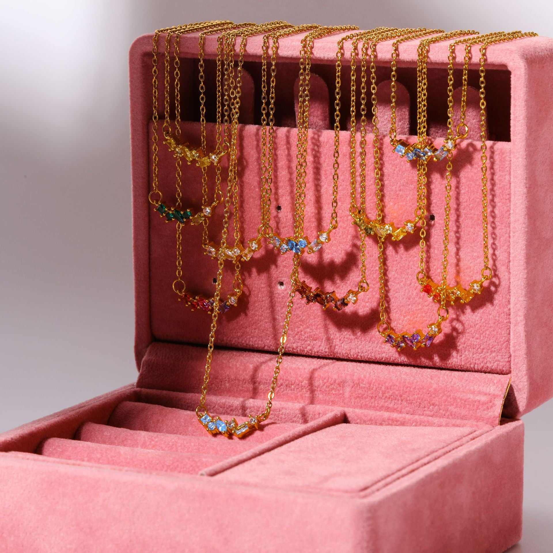 Loopbrek - pendant necklace - Hope&Love Rainbow Candy Necklace - zoom out