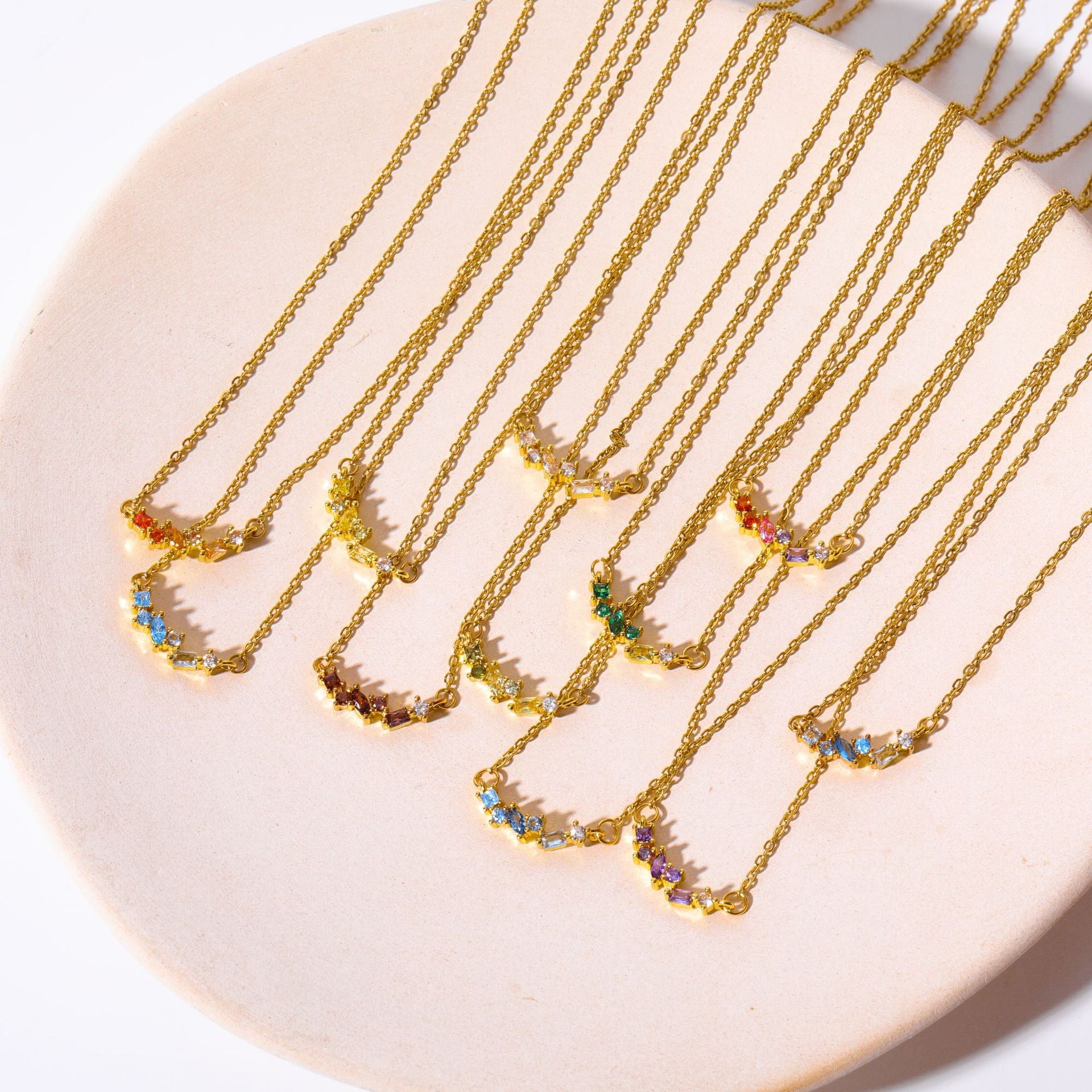 Loopbrek - pendant necklace - Hope&Love Rainbow Candy Necklace - color
