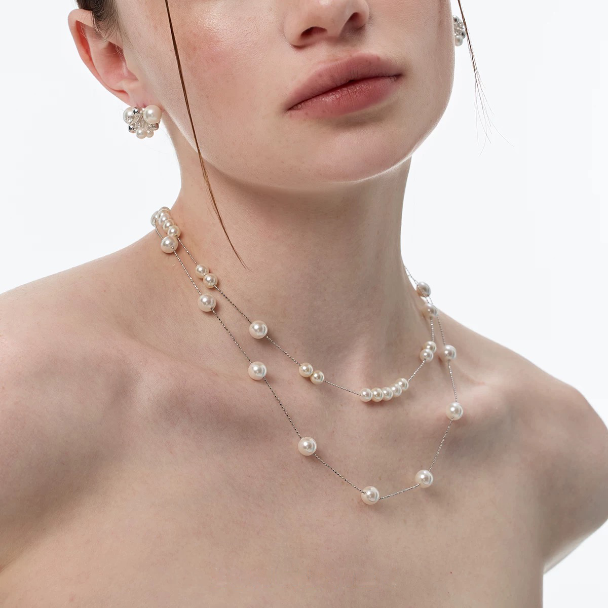 Loopbrek - pearl necklace - Shiny Starlight Pearl Necklace - zoom out