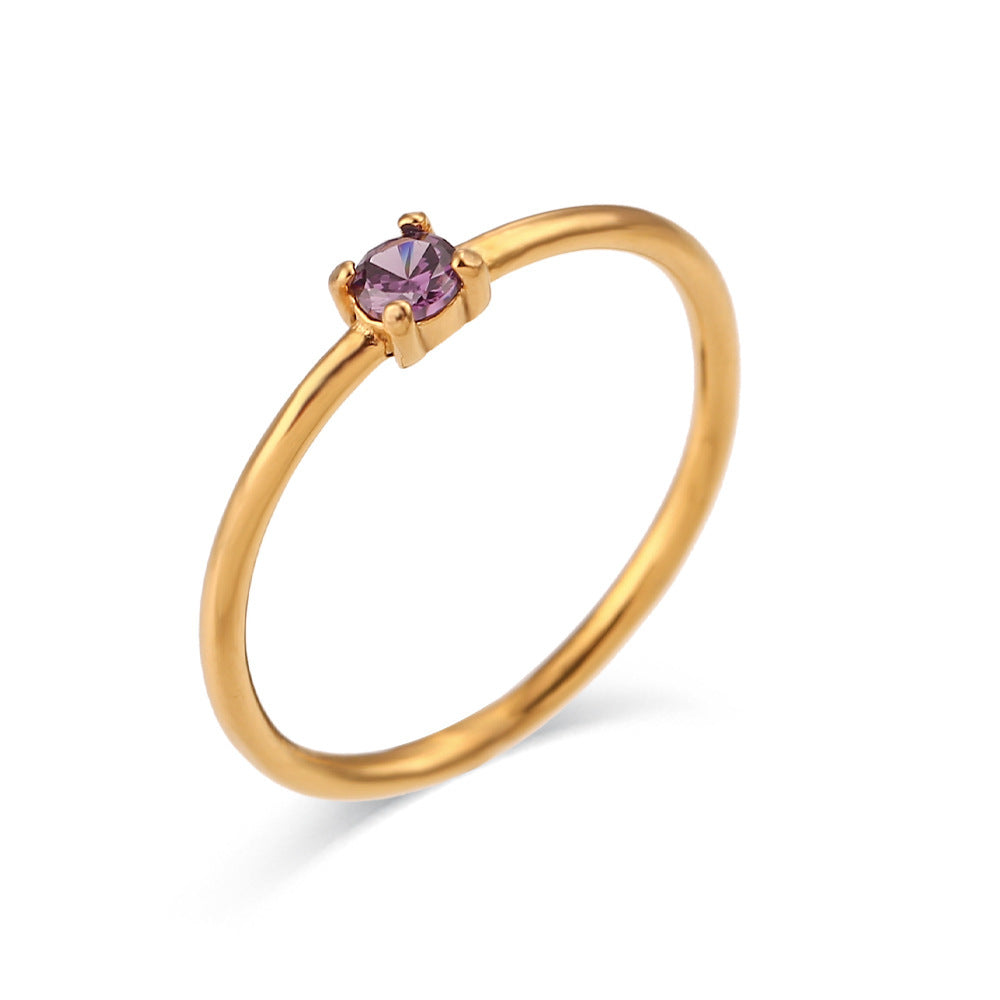 Mini Birthstone Ring - Loopbrek