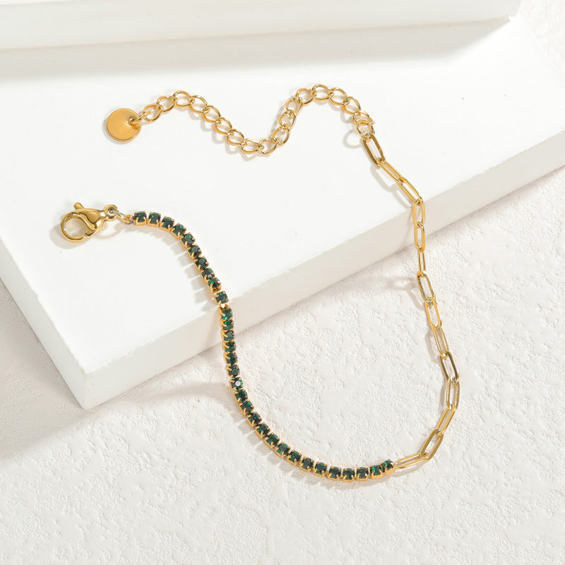 Loopbrek-tennis bracelet-A Symphony of Colors · Multicolor Zircon Bracelet - zoom in
