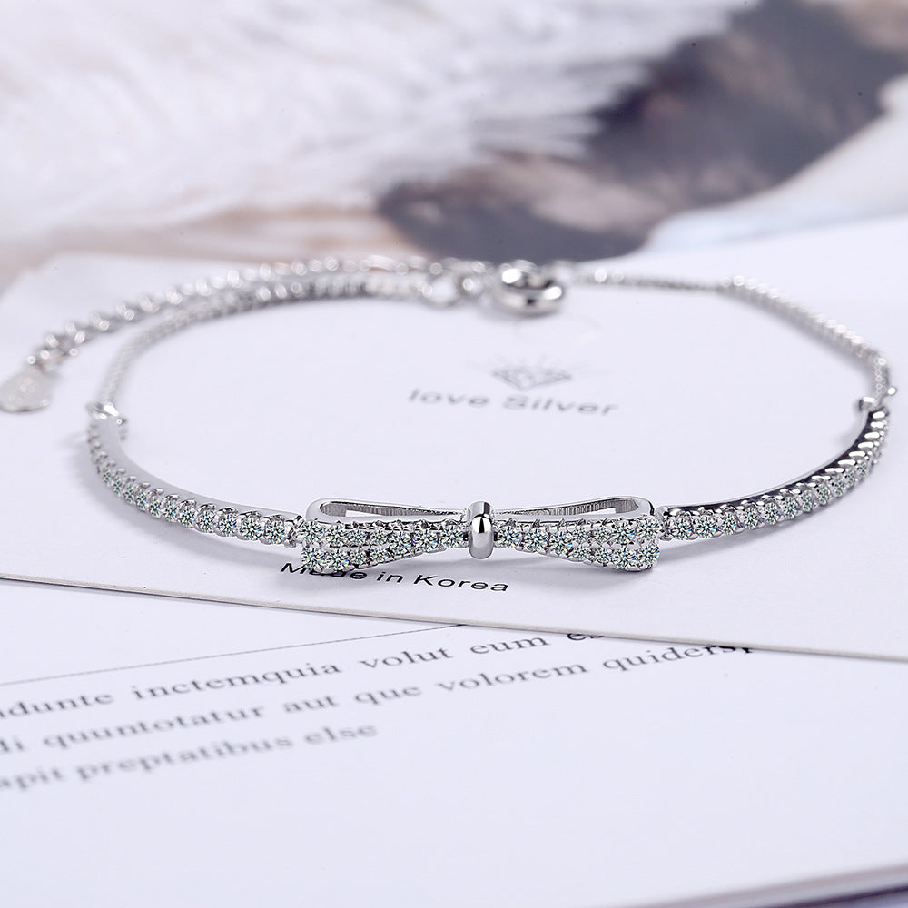 Loopbrek - bow bracelet - Knot Of True Friendship Shiny Bow Bracelet - zoom in