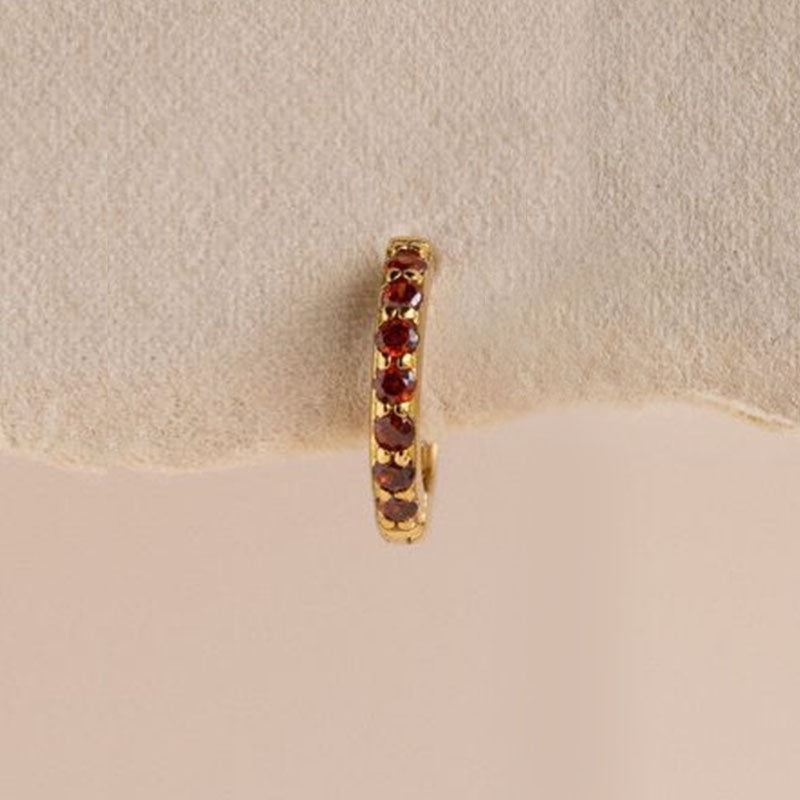Star Track Birthstone Earrings - Loopbrek