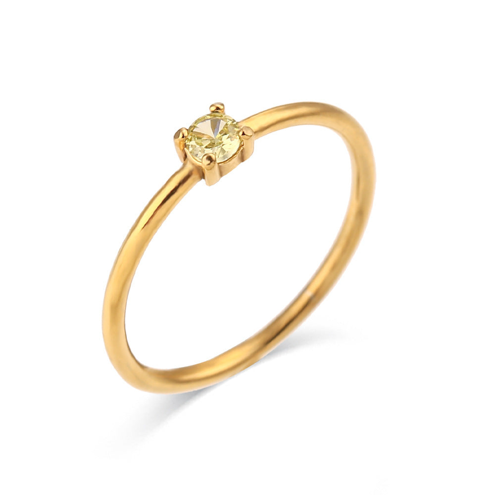 Mini Birthstone Ring - Loopbrek