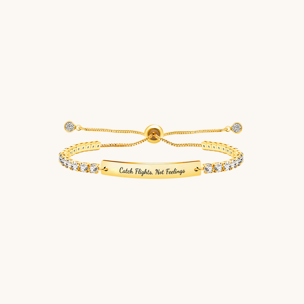 Engraved Shiny Motivation Bracelet - Loopbrek