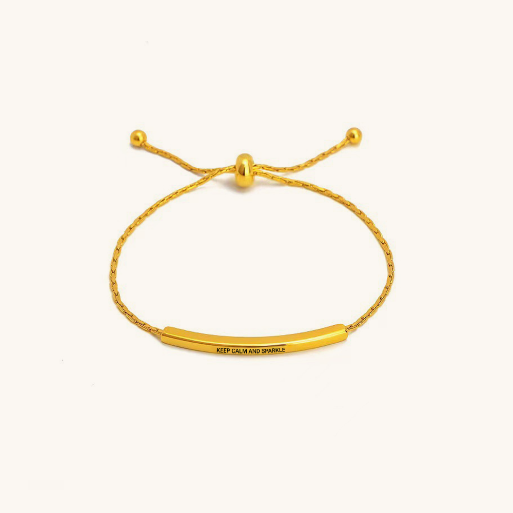 Custom Inspirational Quotes Engraving Bracelet - Loopbrek